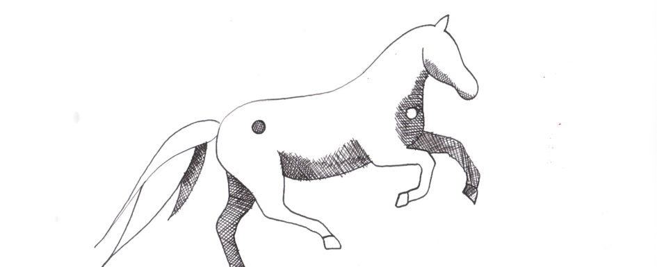 Yin Yang Pferd